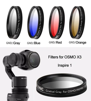 

for DJI OSMO X3 Inspire 1 UV CPL ND2-400 ND 8 16 Lens Filter Camera Handheld Gimbal Gradual Color Star Lens Filters Accessories
