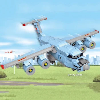 

1305pcs Military Medical Transport Aircraft DIY Educational Model Building Block Mini Figures Toys For Children Boy Gift