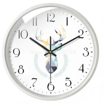 

Nordic wall clocks, living room clocks, modern and simple atmosphere, personality, creative fashion, ultra-quiet bedroom