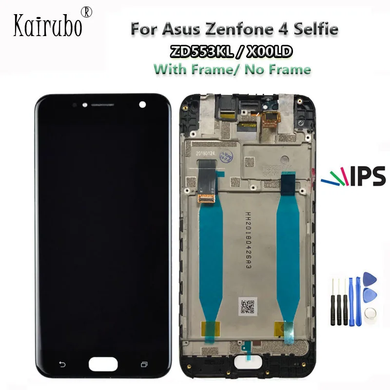 

Best AAA 5.5" LCD Display Touch Screen for ASUS Zenfone 4 Selfie ZD553KL X00LD LCD Display Panel Touch Screen Digitizer + Frame