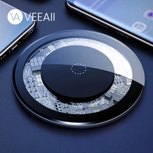 VEEAII 5 Вт 10 Вт Быстрая Зарядка Qi Беспроводное зарядное устройство для huawei Xiaomi samsung S9 S10 для iPhone 11Pro 8 XS X XR Max зарядка USB Pad