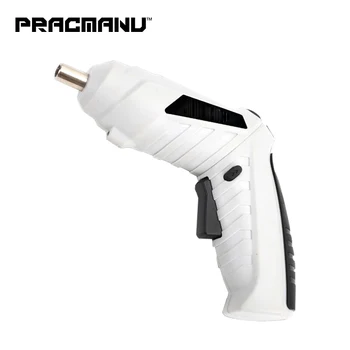 

PRACMANU 3.6V Cordless Electric Screwdriver Rechargeable Power Screwdriver Twistable Handle Wireless LED Torch Household DIY