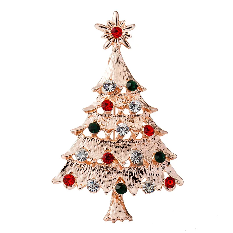 

Christmas Delicacy Brooch Cartoon Christmas Tree Brooch Corsage from Xuan Hot Models Christmas Gift