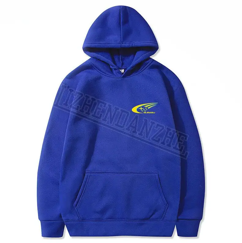 Subaru World Rally Team Men's Hoodies Fashion Style Clothing Hoodies High Quality car auot women Sweatshirt Top - Цвет: Синий