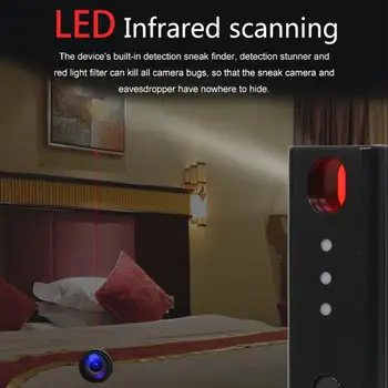 

Portable Mini Camera Detector Anti-monitoring Wireless Signal Infrared Micro Camera GPS Tracker Anti-eavesdropping Detector