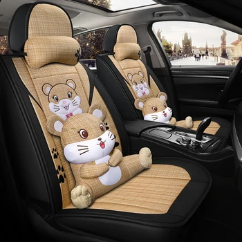 

Full Coverage flax fiber car seat cover auto seats covers for Nissan almera leaf sentra tiida teana gtr juke dualis terrano