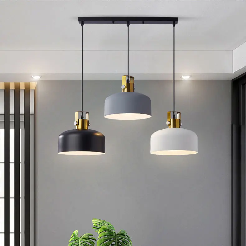 

European Style Restaurant Chandelier Three Head Modern Minimalist Creative Cool Table Dining Room Balcony Bar Counter Lighting L