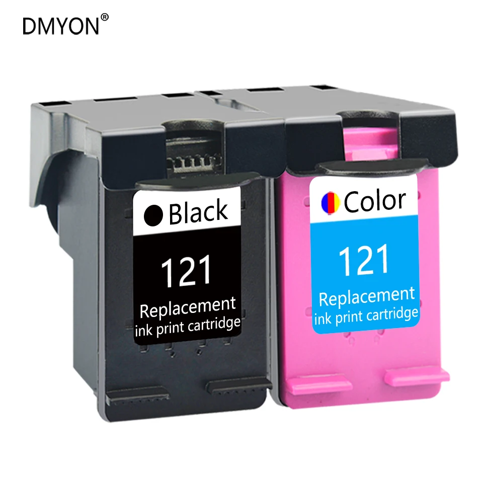 

DMYON Ink Cartridge Compatible for HP 121 Deskjet D2563 F2423 F2483 F2493 F4213 F4275 F4283 F4583 All-in-One Printer