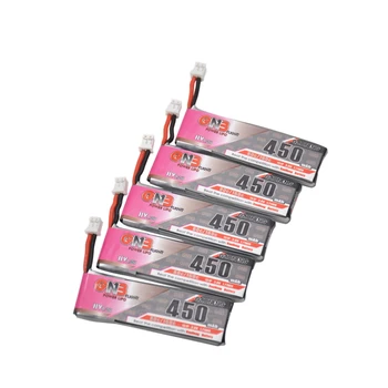 

5 / 10PCS 3.8V 450mAh 50/100C 1S HV 4.35V Lipo Battery PH2.0 Plug for Emax Tinyhawk Happymodel Snapper7 Drone FPV RC Model