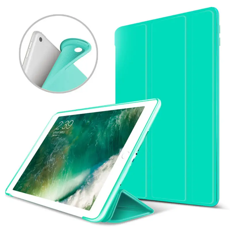 Green Трехслойный Чехол ударопрочный корпус для ipad pro 11 чехол из искусственной кожи флип-чехол для ipad pro 11 чехол умный чехол - Цвет: Green