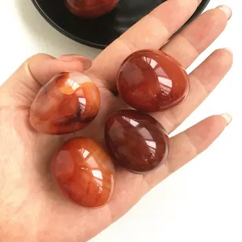 

Wholesale 1PC Natural Colorful Red Orange Carnelian Agate Egg Geode Polished Crystal Stones and Crystals
