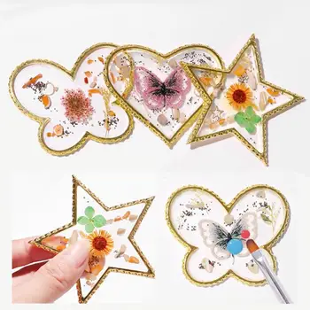 

1pcs Agate Color Palette False Nail Tips Drawing Display Board Crystal Palette For Mixing Polish Resin Manicure Tools