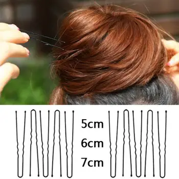 

500PCS/Set New Black Wave And Flat Type Invisible Hair Pins Flat Top Bobby Pins Grips Hair Salon Hairpin Hair Styling Tool