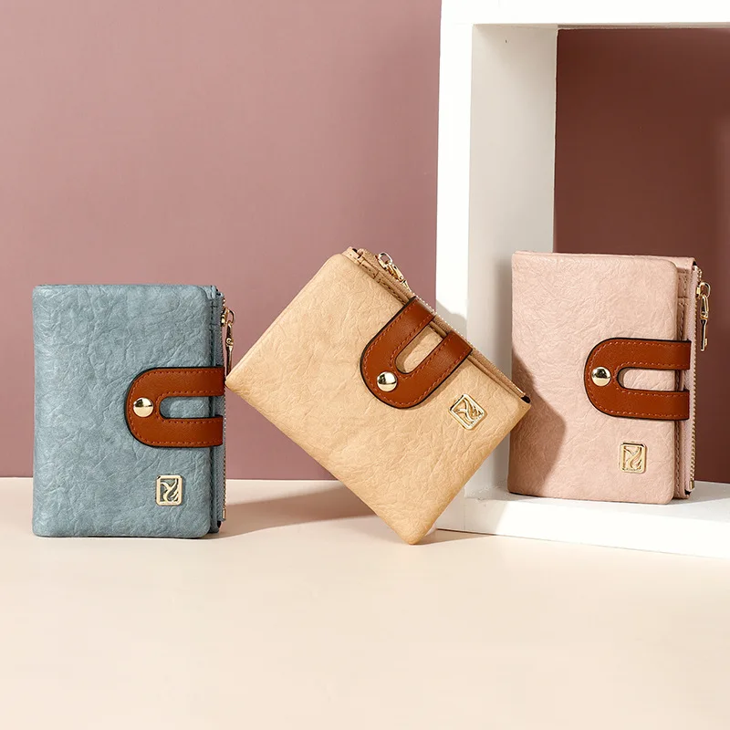 Винтажный кошелек с несколькими отделениями для женщин Дамский клатч кармашком