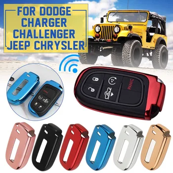 

Soft TPU Remote Smart Key Cover Fob Case Shell For Dodge Journey Charger for Jeep Renegade Grand Cherokee for Chrysler 200 300