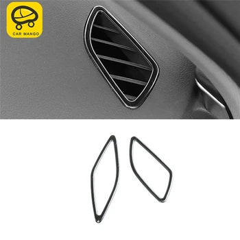 

CARMANGO For Audi A6 C7 2011-2019 Car Styling A/C Air Outlet Vent Panel Cover Trim Frame Sticker Chrome Interior Accessories