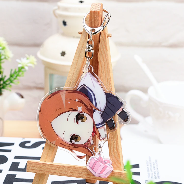 Аниме брелок Teasing Master Takagi san Karakai Jouzu no cosplay Q версия акриловый кулон фигурка