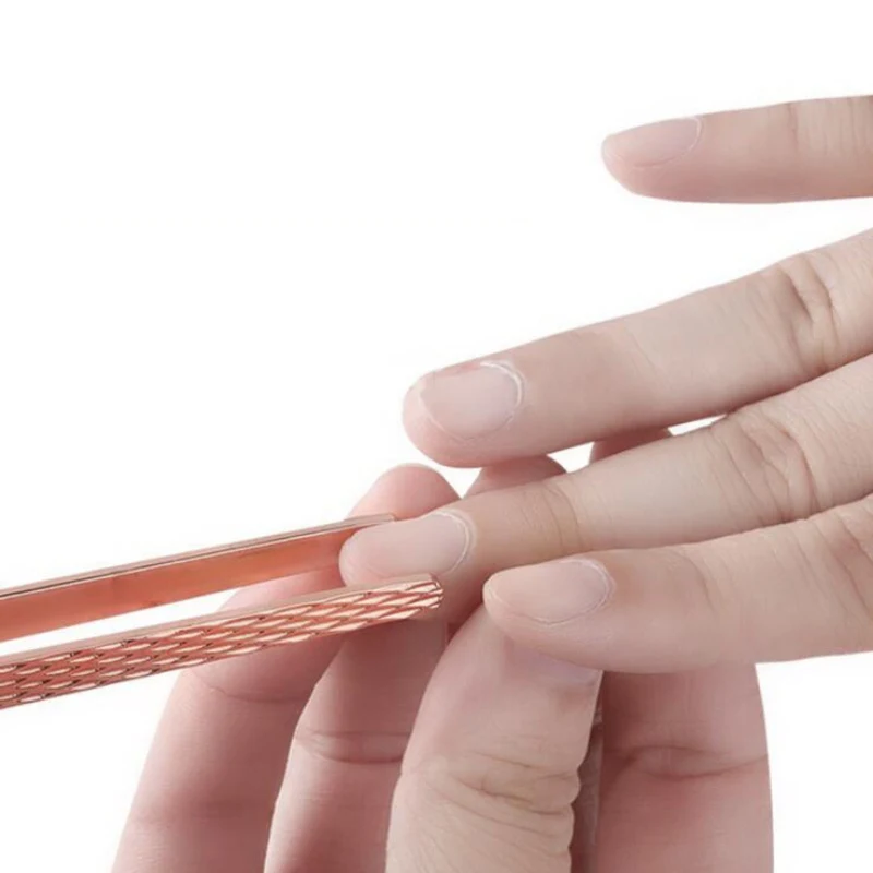 

Pro Nail Clip Extension Shaping Clip Rose Gold Cross Type Handle double Head Just Push Nail polish remover