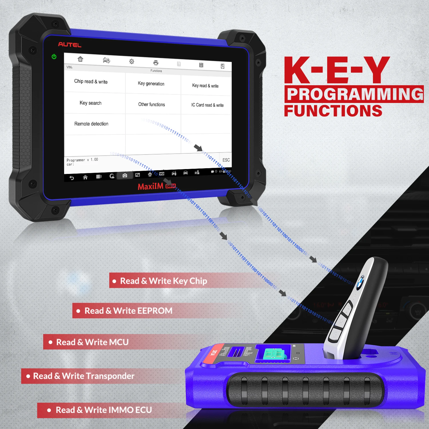 - Autel MaxiIM IM608 2021 Key Programming And IMMO Function TwoWay Diagnostic Scanning Tool