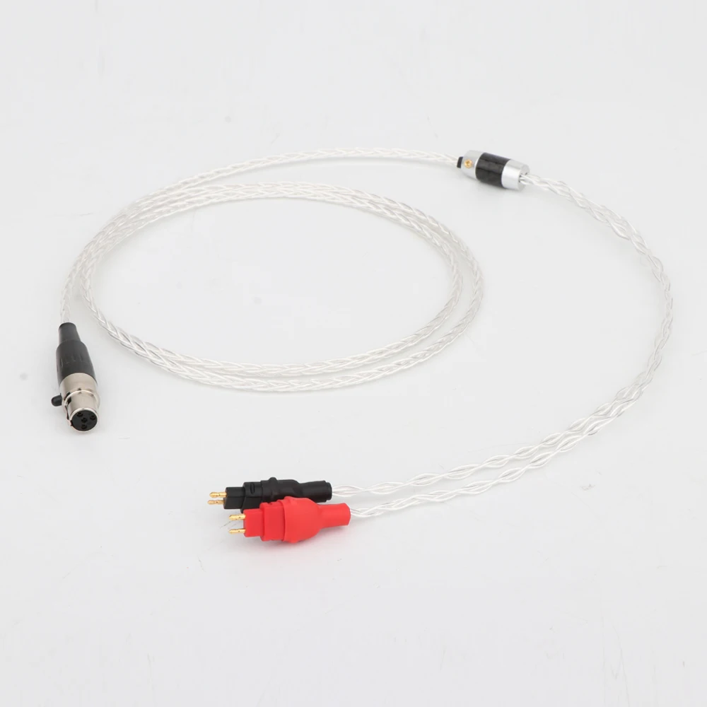 Hi end 8Cores OCC Wire HIFI Upgraded Cable For hd600 hd650 hd660s hd580 HEADPHONE with 4pins mini xlr plug