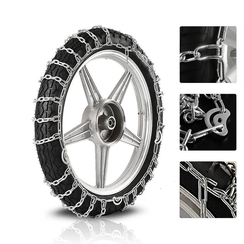 1 twowheeled motorcycle snow chain bold encryption mud mountain road
