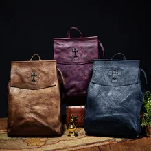 Новая стильная женская сумка в европейском и американском стиле в стиле ретро растительное Дубление первый слой кожаная сумка ручной работы из натуральной кожи