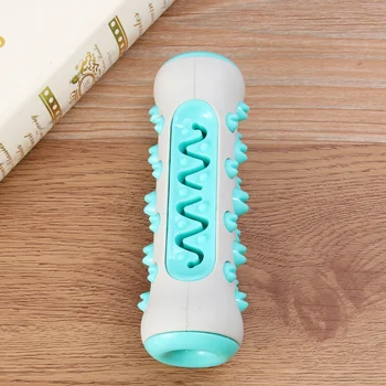 

1PC Dog Molar Toy Durable Chewing Toy Teeth Cleaning Stick Pet Toothbrush Toy Multi-function Teether for Home Shop (Silver and L
