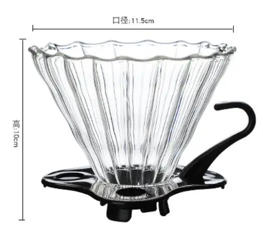 V60 Coffee Pot ,350ml 600ml 800ml Glass Coffee Dripper, Insulated Handle To Keep Your Pour Over Coffee and Fresh Drip Kettle L