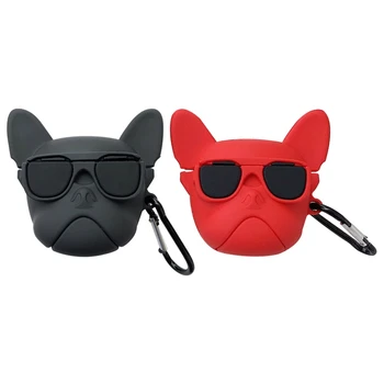 

Fashion Cool Dog Protective Case Silicone Cover PVC Shell for Hua-wei Freebuds Pro 4th Earphone Charging Box