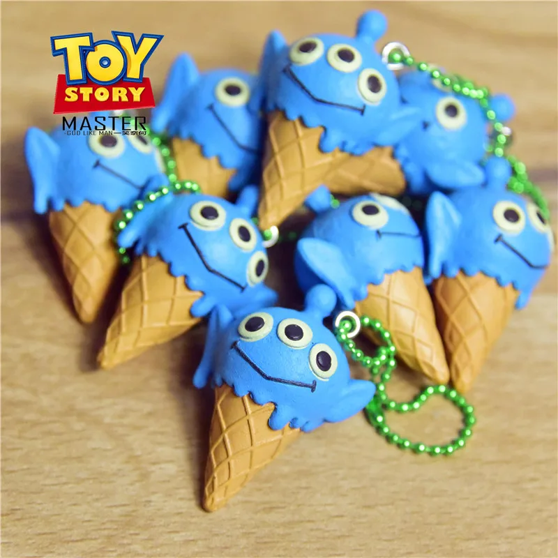 12piece 4.5cm Toy story the robot ALIEN ice cream pvc figures toys Alien Cartoon model ornaments | Игрушки и хобби
