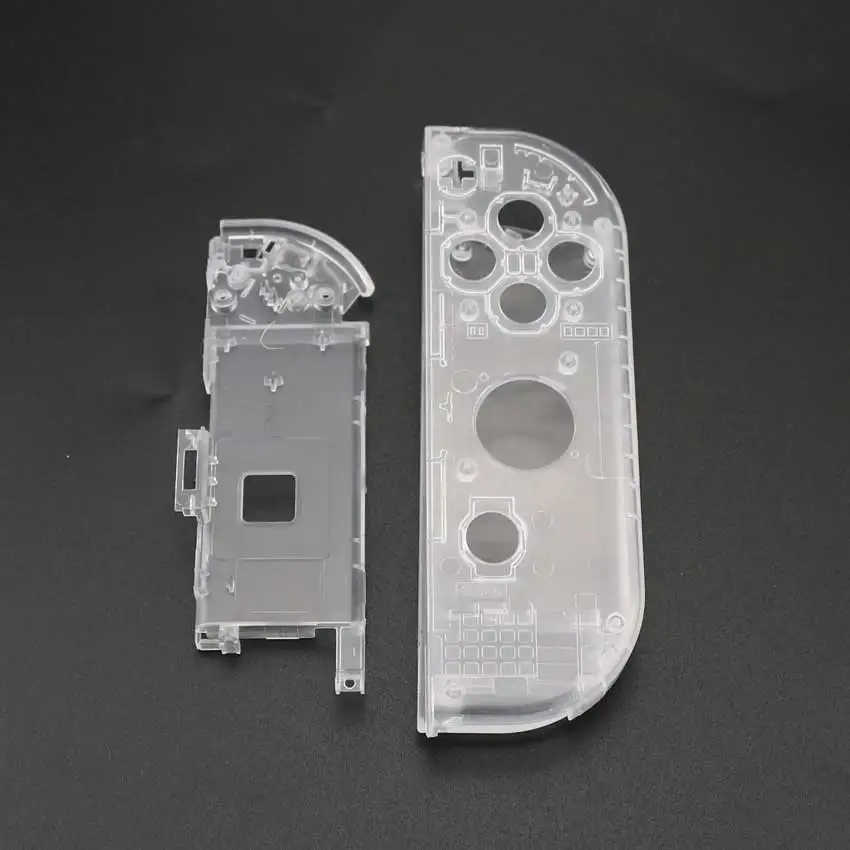 Юйси прозрачный белый пластиковый L R чехол для корпуса, чехол для shand Switch NS NX Joy Con, консоль, оболочка, запасные части - Цвет: Right Part