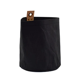 

Washable Kraft Paper Storag Bag Folding Hanging Bags Reuse Flower Pot Cover Plants Flowerpot Bag Home Sundries Organizer Pouch