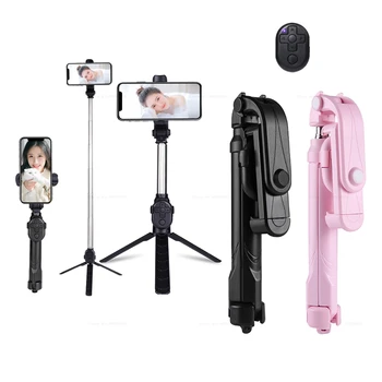 

3 in 1 For iPhone Bluetooth Selfie Stick Tripod Portable Wireless Control Monopod Handheld For Xiaomi Wireless Selfie Monopod