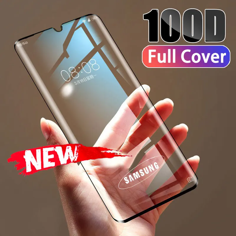 

100D Protective Glass on For Samsung Galaxy A30 A50 A90 A20 A40 Full Screen Protector For S9 S10 S10E Plus A10 A60 A70 A80 Glass