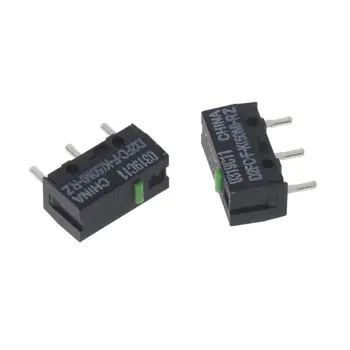 

2Pcs Original OMRON Mouse Micro Switch D2FC-F-K(50M)-RZ Green Dot 50 Millions click lifetime for Razer