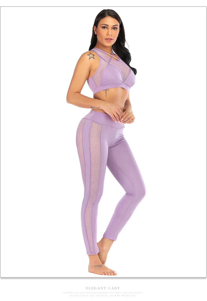Спортивный костюм женский Полый женский комплект для йоги сексуальный для спортзала спортивный костюм для фитнеса одежда для тренировок спортивная одежда спортивный бюстгальтер+ шорты комплект