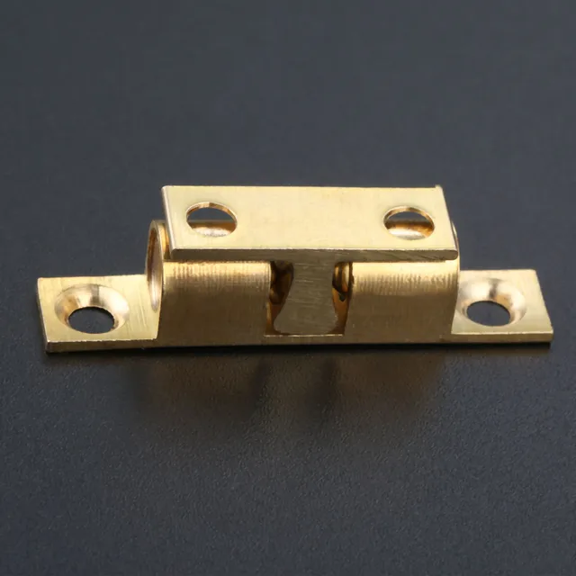 1Pc ทองแดง Dual Ball Touch จับตู้ลิ้นชักตู้ประตูคลิปล็อคฮาร์ดแวร์42มม.ทองเหลืองฮาร์ดแวร์อุปกรณ์เสริม 4