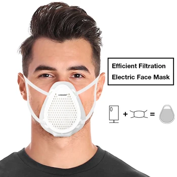 

Electric Mask 5 Layer Safety Filter Anti-Dust Protective Masks Non-disposable Silicone Air Filter Mask Flu-proof Mouth Mask Hot