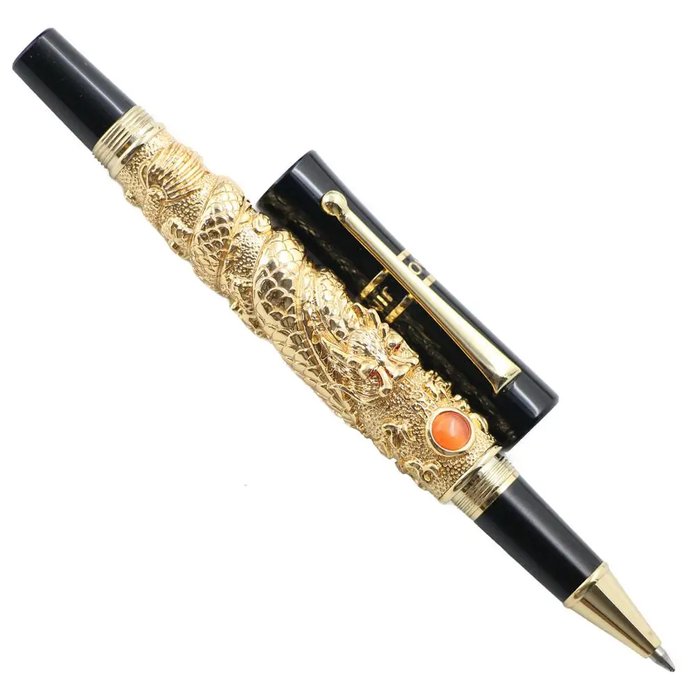Black & Golden Dragon Embossed Pattern Gift Pen Details about   Jinhao 5000 Rollerball Pen 