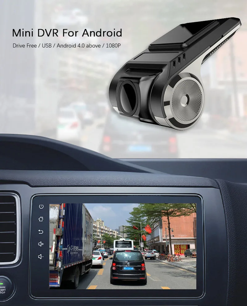 USB автомобильный видеорегистратор ADAS WiFi для Android 4 0 выше система камера 1080P привод