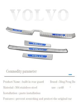 

for 19 to 20 Volvo XC40 modified trunk shield welcome pedal rear shield threshold decorative strip
