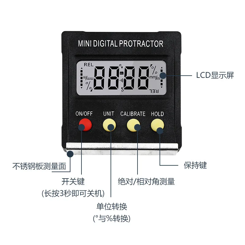 Digital-Protractor-Inclinometer-Level-Box-Waterproof-Angle-Finder-Measure-Bevel-Box-Goniometer-Magnet-90-degrees-Gauge (3)