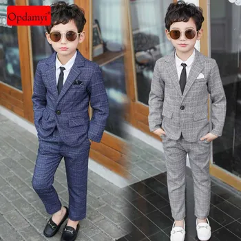 

Boy's Suit Children's Casual Suit 2-Piece Coat + Pants Children's Wedding Party Dress Gentleman Boy Costume
