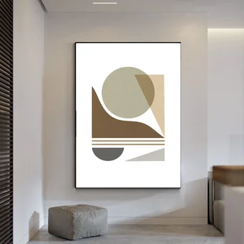 

Abstract Geometry Art Print Canvas Poster Art Print Wall Pictures for Living Room No Frame