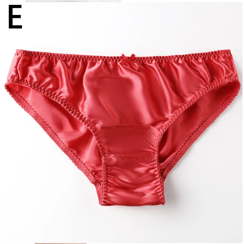 New Women's Mulberry Silk Panties Underpants Soft Comfort Underwear Solid Girls Female Briefs Sexy Lingerie Plus Size Lingere cotton panties