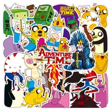 

29/50PCS Cartoon Adventure Time Cute Stickers Toys for Kids Luggage Skateboard Water Cup Mobile Phone Waterproof Laptop Stickers