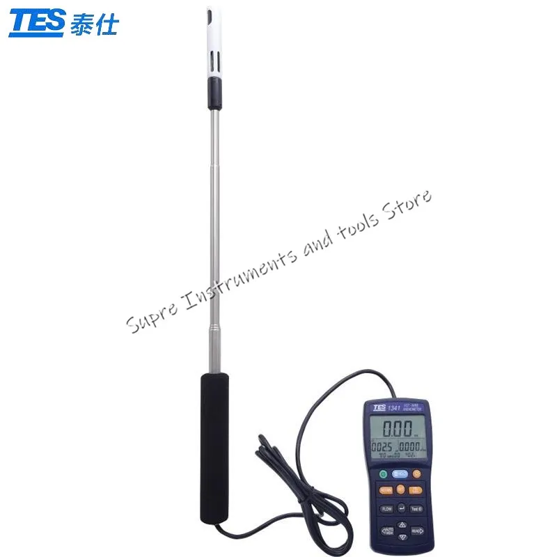 TES-1341 анемометр с горячим проводом TES1341 (USB-интерфейс для подключения ПК)