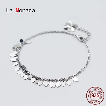 

La Monada Waterdrop Fine Silver 925 Jewelry Bracelet Female Woman Tassel Minimalist Bracelets For Women Silver 925 Sterling