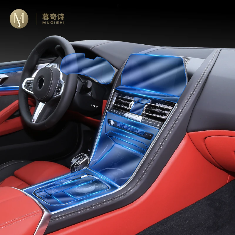 Для BMW G14 G15 G16 Series 8 2019 2020 искусственная обмотка для приборной панели аксессуары