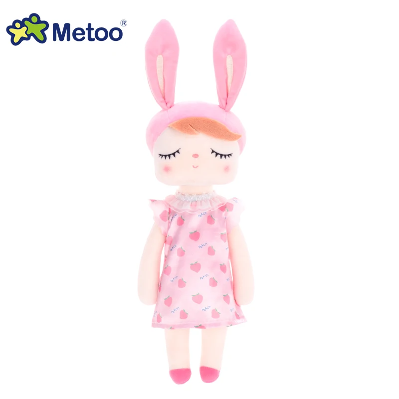 43 см настоящая кукла Metoo Мягкие плюшевые животные детские игрушки для девочек Kawaii Baby Angela кролик мягкие куклы - Цвет: 10